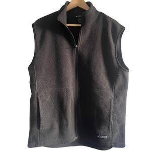 REI fleece vest black size large